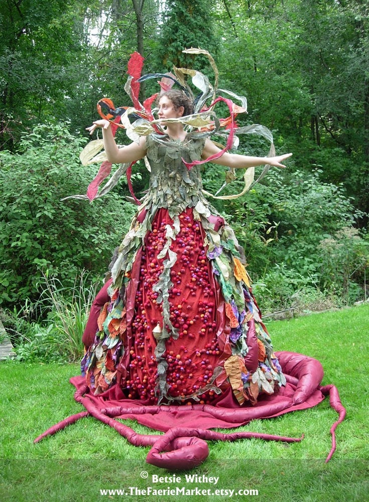 Perelandra- A Fantasy Fiber Art Sculptural Dress