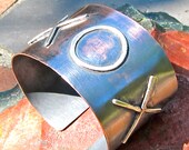 Sterling Silver and Oxidized Copper Urban Metal Cuff, X0X0