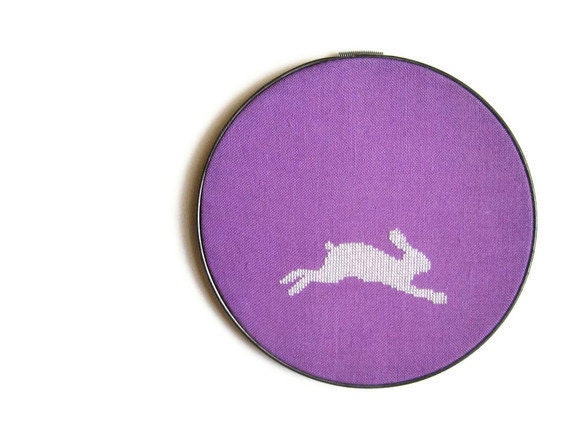 Rabbit modern cross stitch pattern