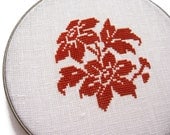 Floral modern cross stitch