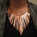 Copper Necklace - Athena - Copper Collar - Handmade Jewelry - smooth edge contour