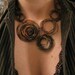 Copper Bunch Necklace - Oxidized copper - Copper Jewelry