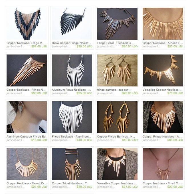 Copper Necklace - Athena - Copper Collar - Handmade Jewelry - smooth edge contour