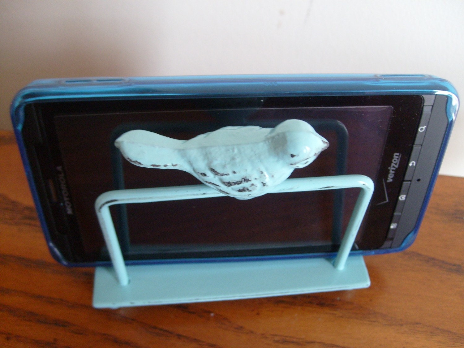 Bird business card holder, mothers day, as seen in Bird Talk magazine,shabby chic robin's egg blue, 26 more colors