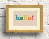 hello - A5 Giclee Print