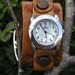 Classic Bohemian-Style Leather Watch \/ Watchband with Watchface