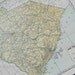 1945 State Map South Carolina - Vintage Antique Geography Print Art Illustration Map Great for Framing