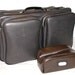 Vintage Black Weekender Suitcase & Toiletry Travel Bag