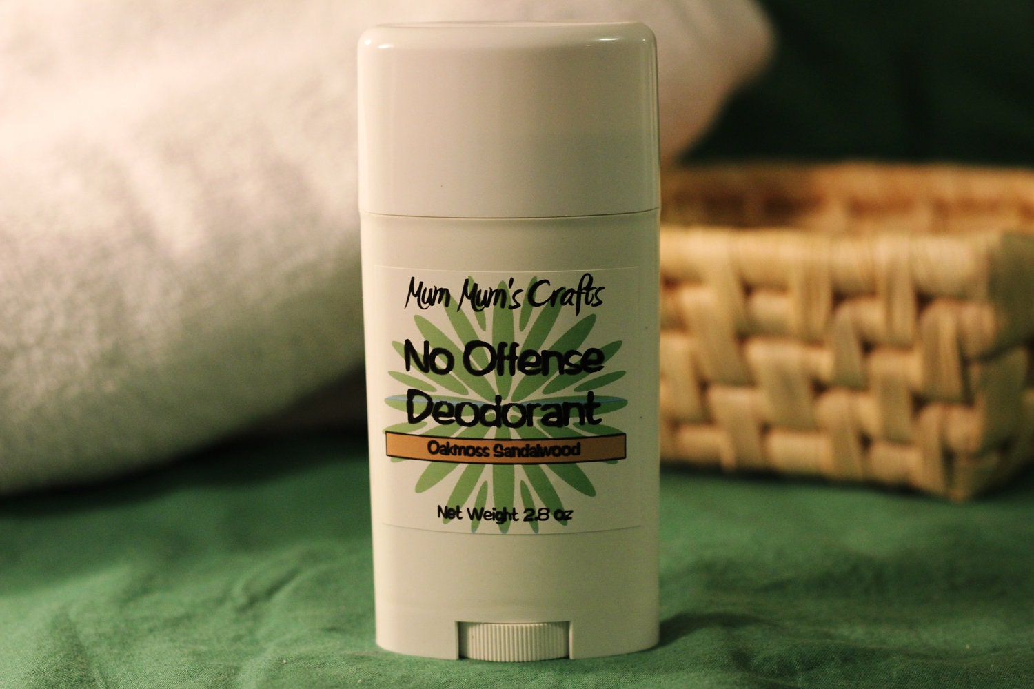 Deodorant - Oakmoss Sandalwood - No Offense Deodorant by Mum Mum's Crafts - Awesome for Guys and Ladies