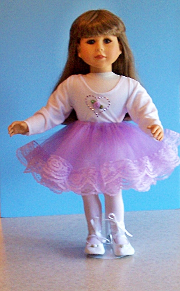 Lavender Lace Ballerina Costume for My Twinn Dolls