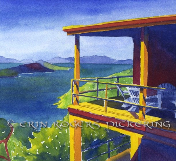 St Thomas caribbean scene 8x10 print