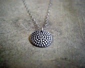 Delicate silver pendant neckalce, fine silver pendant
