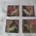 Fabric drink coasters--set of 4