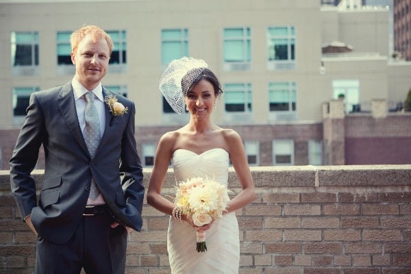 Bridal Veil, Wedding Veil, Birdcage Veil -- Hannah's Veil -- Seen in STYLE ME PRETTY Blog