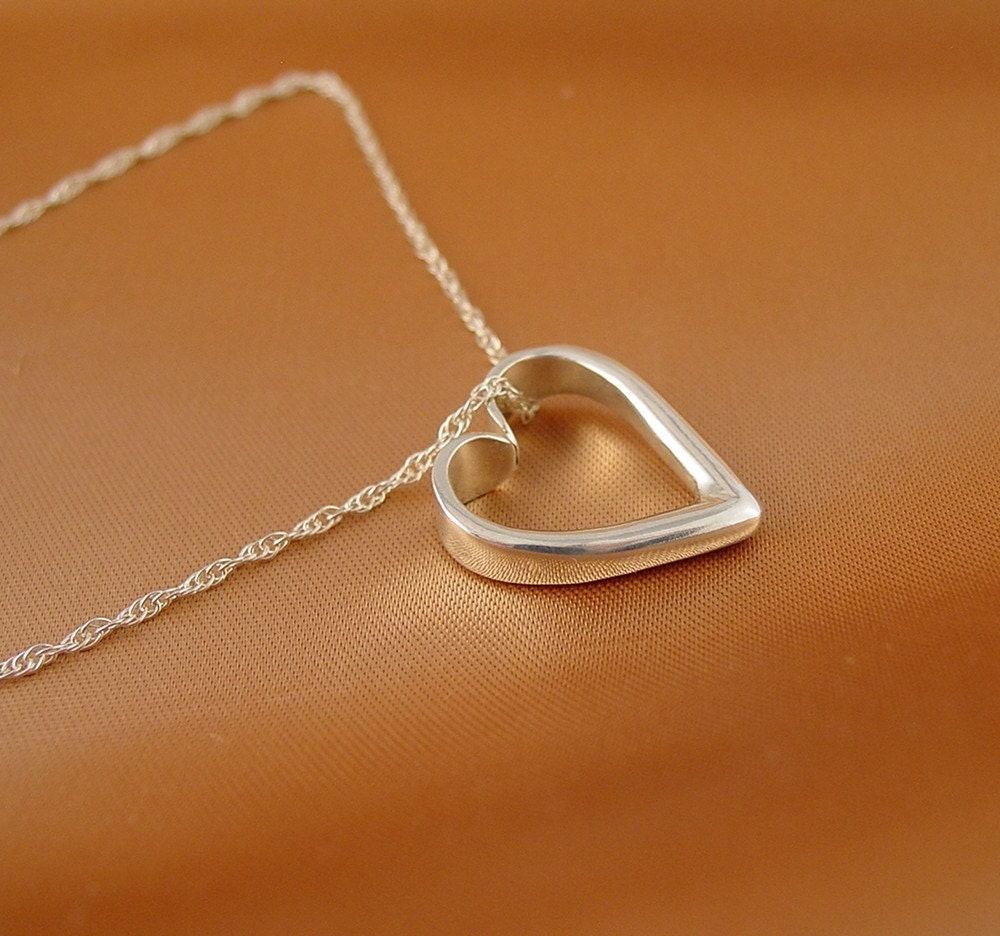 Sterling Silver  Heart Necklace