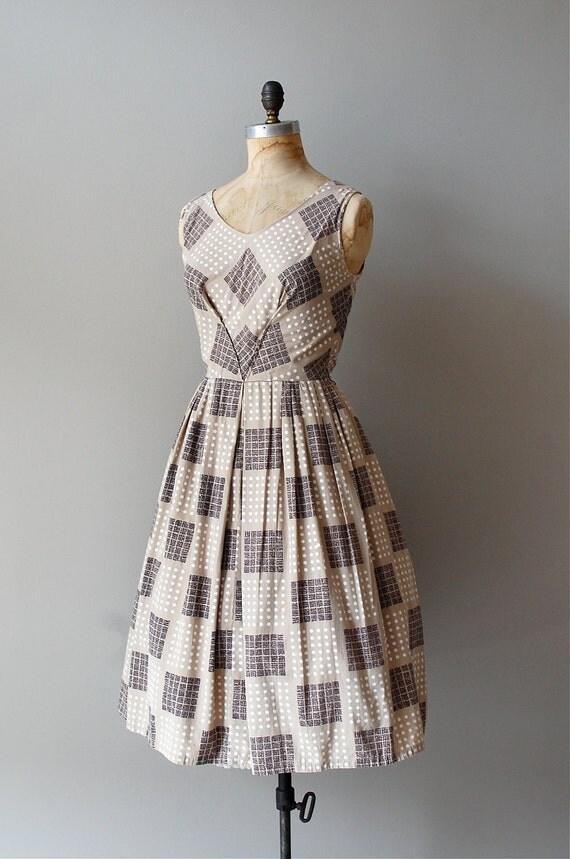 r e s e r v e d...1950s dress / 50s dress / Pattern Sample dress