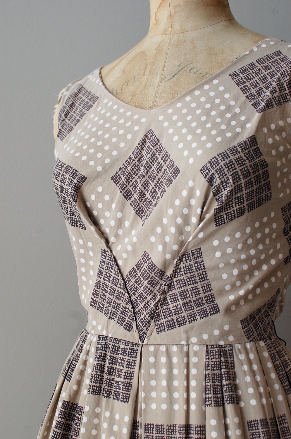 r e s e r v e d...1950s dress / 50s dress / Pattern Sample dress