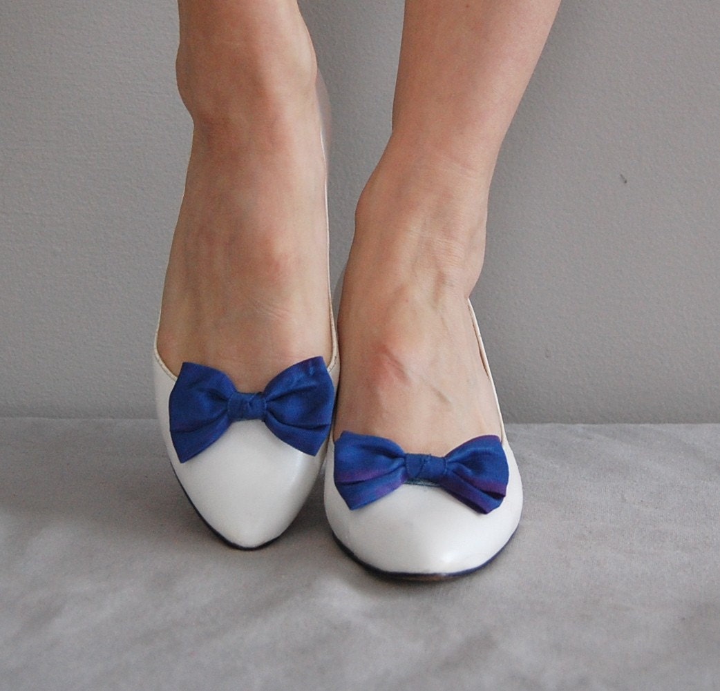 vintage BLUEBELL blue bow heels
