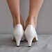 vintage BLUEBELL blue bow heels