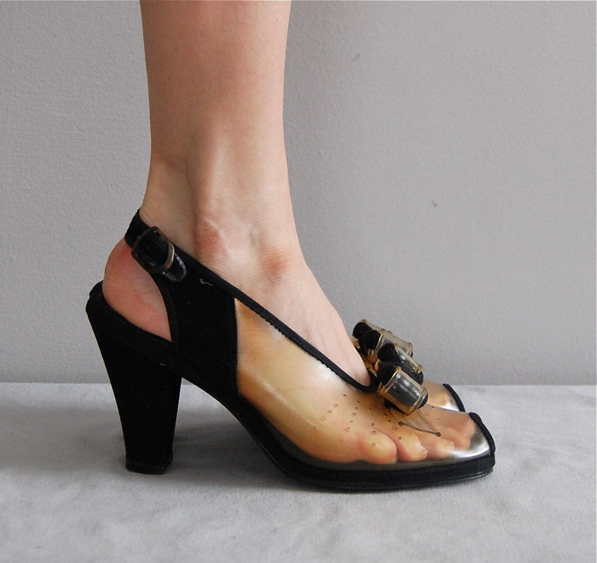 vintage 1940s AFFECTIONATELY YOURS peeptoe heels