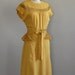 vintage 1940s SAFFRON linen dress