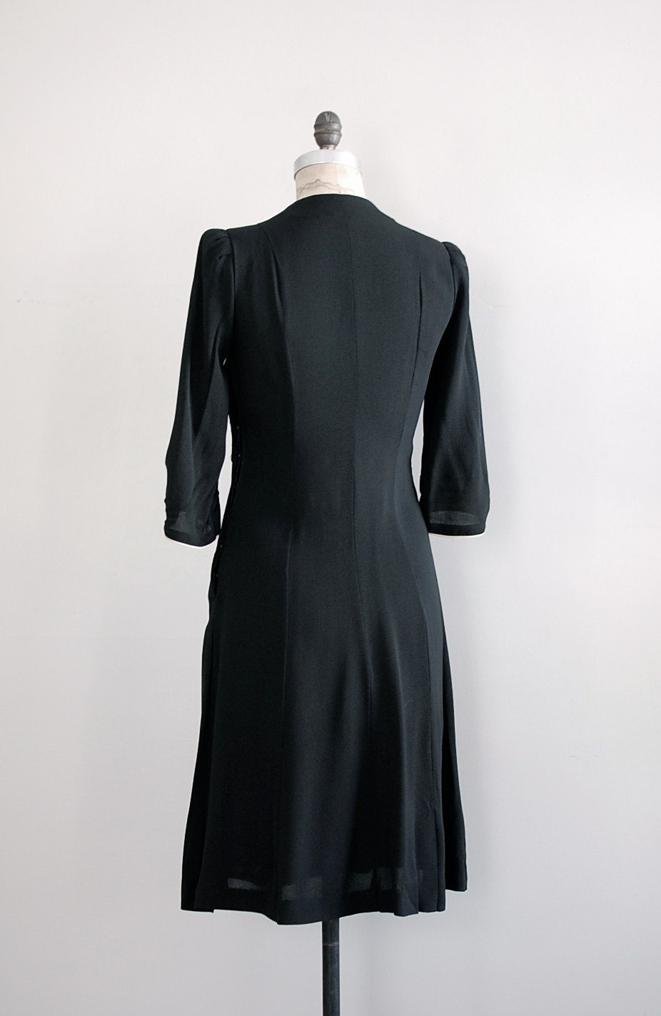 1940s dress / vintage 40s dress / She's My Satin Doll dress