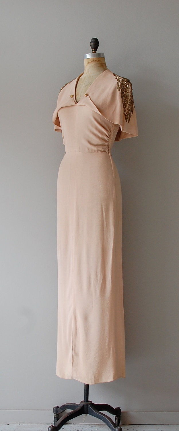 r e s e r v e d...1930s dress / 30s dress / Temple of Luxor dress