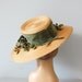1940s hat / wide brim tilt hat / picture hat / Silverberry 40s hat