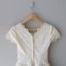 r e s e r v e d...1940s dress / 40s eyelet embroidered dress / Time After Time dress