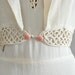 r e s e r v e d...1930s dress / 30s dress / Talc Soutache dress