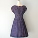 1950s dress / 50s lace dress / Mood Indigo dress