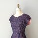 1950s dress / 50s lace dress / Mood Indigo dress
