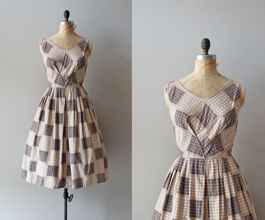r e s e r v e d...1950s dress / 50s dress / Pattern Sample dress