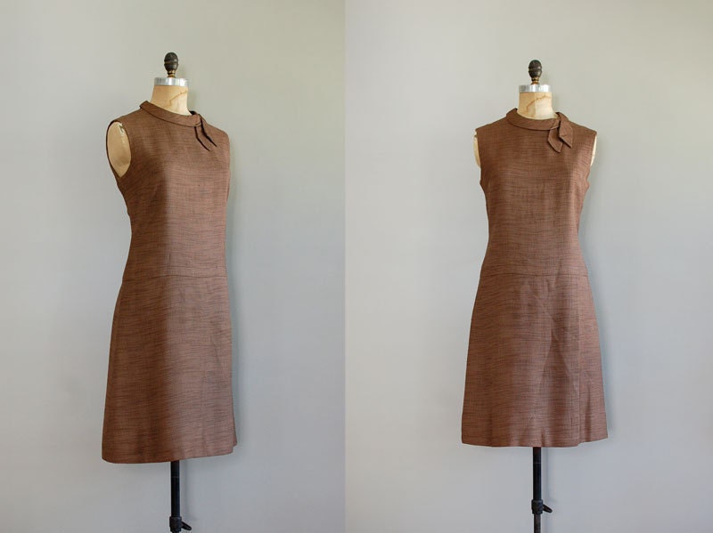 1960s dress / 60 shift dress / Wood Sorrel Dress