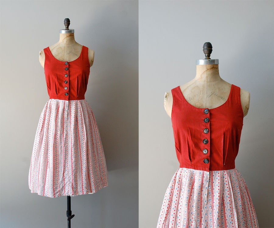 50s dress / 1950s dress / Six Bells dress