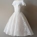 50s lace wedding dress / 1950s wedding dress / You Send Me dress