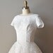 50s lace wedding dress / 1950s wedding dress / You Send Me dress
