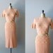 knit dress set / 1950s boucle sweater dress / Shell Games dress