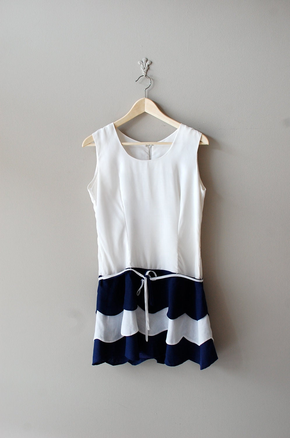 1960s dress / 60s mini dress / Nautical Mile