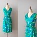 1960s dress / 60s dress floral print dress / Oceans 11 silk dress
