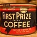 CANDLE Unique Hand-Poured Soy Wax Candle in Vintage Red FIRST Prize  primative Coffee Can GREAT Gift Antique Collectable farmhouse Tin