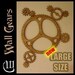 Kinetic Wall Art - Large Wooden Gears