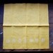 colander napkin pair - buttercup/cream
