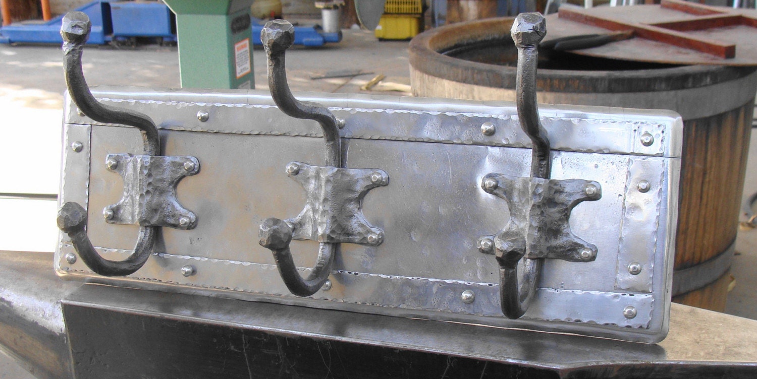 Coat Rack, Stainless 3 hook