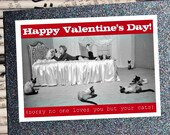 Cat Lady's Happy Valentine's Day - Funny Valentine's Day greeting card