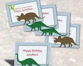 PRINT & SHIP Dinosaur Dig Birthday Party Favor Bag Toppers (set of 8) Il_170x135