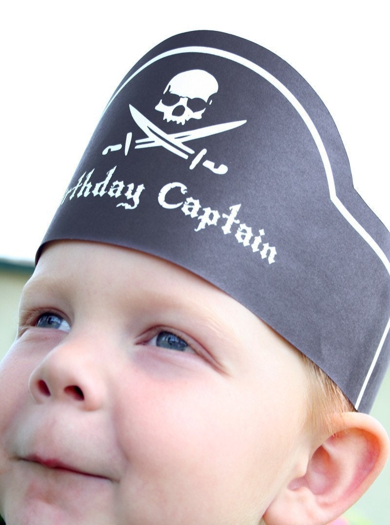 Pirate Birthday PRINTABLE Party Collection - You Customize EDITABLE TEXT