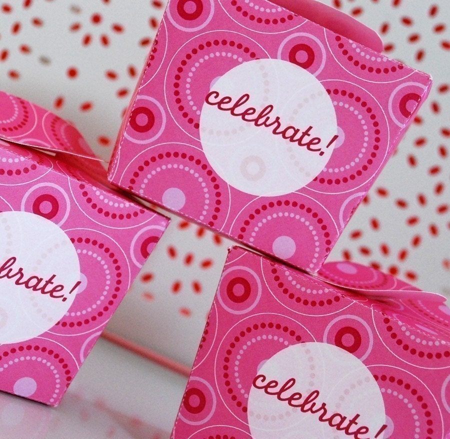 Pink Polka Dot Birthday PRINTABLE Party Collection - You Customize EDITABLE TEXT