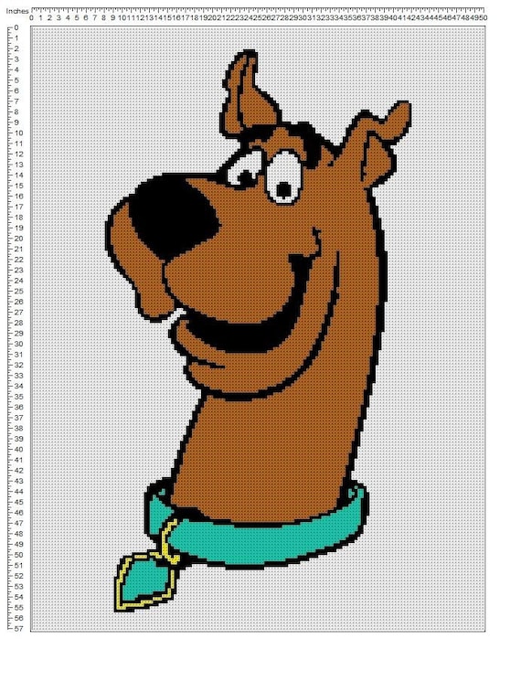 Scooby Doo Afghan Throw Filet Crochet Pattern by ashleysyarns