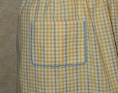 Hostess Apron Knox Gelatin recipe book Summer Morning Vintage Half Apron ricrac antique